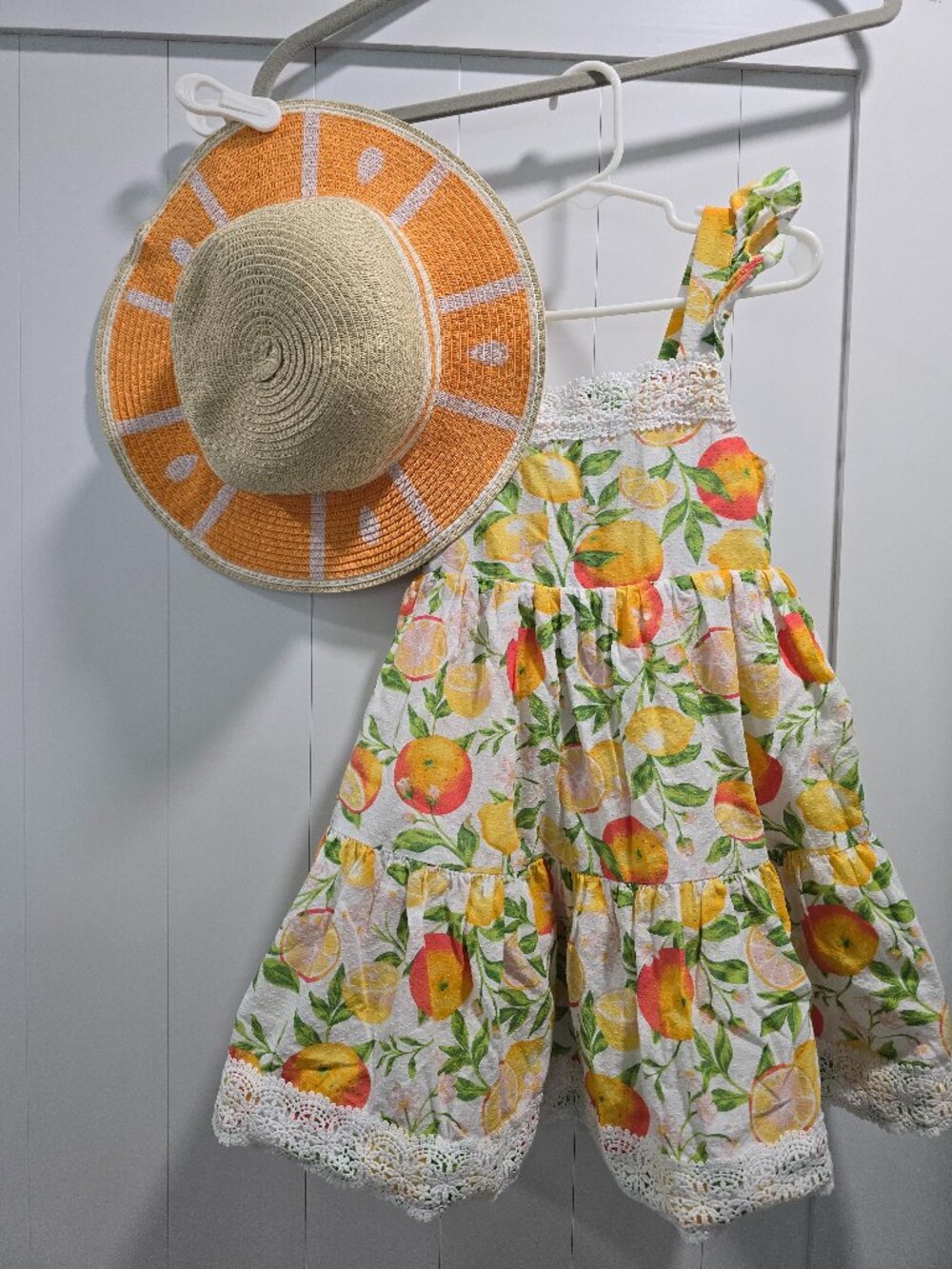 Rachel Zoe Summer Citrus dress w/ hat
